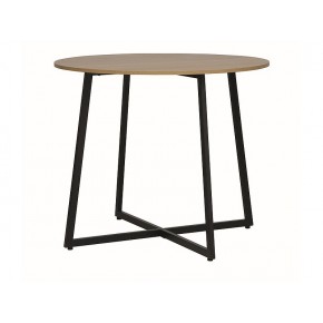 Стол обеденный SIGNAL LUNA дуб/черный 90